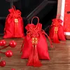 Décoration de fête mariage sac de bonbons empaquetant le style chinois créatif en soie