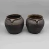 Vases Black pottery old pot flower vase home decoration x0630