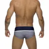 Mäns badkläder Mens randiga badkarmar Summer Spa Bathing Swimsuit Sexig låg midja Mayo Male Pouch Enhance Sport Beach Surf Trunks 230630