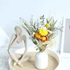 Dried Flowers New Mini Real Natural Dry Flower Bouquet Fall Decoration Rose Sunflower Gypsophila Plants DIY Making Wedding Party Photograph