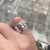 Anillos de racimo ojo para Mujeres Hombres acero inoxidable chapado en oro Vintage cara dedo anillo conjunto hecho a mano emo y2k joyería 2023 anillos 230630