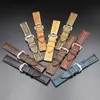 Watch Bands Onthelevel 18mm 20mm 22mm 24mm Genuine Leather Strap Bands Black Blue Brown Multi Colors High Quality Men's Band 220816 Z230630