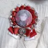 Kravat İğnesi DIY Cosplay Alaşım Dolgu Çantası Itabag Dekorasyon Pimleri Broş Lolita Şerit Papyon Sırt Çantası Rozet Tutucu Taban Tepsisi 230629