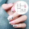 Nail Art Kitleri Temizle Stamper Fransız Ucu Silikon Stampers Kadınlar Için Yeniden Kullanılabilir Çivi Şablon Araçları Ile 2 Adet Ve