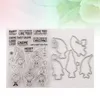 Bottiglie di stoccaggio TPR Seal Stamps Scrapbooking Piccoli stampi in silicone Account Set trasparente Chiaro