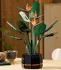 Blocchi New Stock Bird Of Paradise Bouquet Rose Building Block Unziptoy Illustrazione in vaso Regalo di festa Decorazioni per la casa R230629