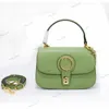 7A Quality G Designer Luxury Genuine Leather Tote Shoulder Bags 735101 Baguette Pochette Handbags Classic Clutch Bag Purses Green Handbag