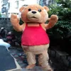 2018 fabbrica Ted Costume Teddy Bear Costume mascotte 2019275H