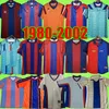 Camisas de futebol Barcelona Retro 1999 1980 82 84 91 92 95 96 97 98 99 100th 2000 2002 2014 Maradona KOEMAN RIVALDO LINEKER XAVI PUYOL A. INIESTA camisa de futebol manga curta