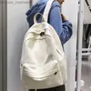 School Bags School Bags Female White Backpack Kawaii Women Cotton Canvas Bag Teenage Girl Backpacks Fashion Ladies Satchel Drop 220829 Z230630