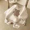 Clothing Sets Toddler Baby Girl Autumn Winter Cartoon Bear Plush Sweatshirt Pants Suit For Infant Cute Kids Clothes Boys Outfits