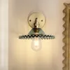 Lampade da parete Apparecchi di illuminazione decorativi per interni in vetro tondo per interni viventi applique Retro Vintage Led Camera da letto comodino