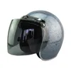 Motorcycle Helmets Universal Wear-resistant Anti-scratch Lens 3-snap Flip Up Visor Shield- Windproof Open Face