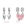 925 argento per pandora charms gioielli perline cuore ciondola bussola set di ciondoli macchina da scrivere ciondolo fai da te