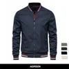 Men s Jackets AIOPESON Solid Color Bomber Jacket Men Casual Slim Fit Baseball Mens Autumn Fashion High Quality for 230629