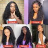 Synthetic Wigs Water Wave Lace Front Full Human For Black Women 30 34 Inch HD Wet And Wavy Loose Deep Frontal 230629