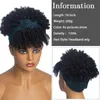 Синтетические парики, короткая кудрявая вьющаяся повязка на голову для чернокожих женщин, афро-кудри, блондинка с шарфом, натуральный парик для косплея, накладные волосы 230630