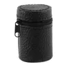 4 pièces/ensemble verre à liqueur ensemble de tasses portables gobelet tasse à vin poli et enveloppe en cuir 30 ml en acier inoxydable avec sac de couverture en cuir prix usine conception experte JL1372