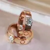 Rose Month-of-Pearl K Ringe Damen Quadratischer Silberring Ehering 18K Ring Titangold Vergoldet Offener Draht mit Herrenring Diamant für