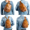 School Bags MOTAORA Men s Retro Mini Backpack Genuine Leather Multifunctional Backpacks For Men Vintage Handmade Male Chest 230629