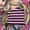 T-shirts pour femmes Star Graphic Sexy Harajuku Camisole à épaule unique Crop Top 2000s Femmes Corset Emo Girl Tank Y2k Aesthetic Stripe