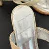 Kvinnor Slingbacks Sandaler Stiletto klackar klädskor Vintage Square Toe Tisters glid på bilder Straw Elegant For Party Wedding Shoe Classic Raffia Leisure Shoe