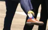 Fast Delivery Trump Cartoon Crew Socks - Funny Yellow Hair Sports Stockings for Men and Women, Hip Hop Style Party Favor I0703