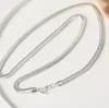 30st* 6mm 16inch ~ 24 tum 925 Sterling Silver Oblate Chain Snake Halsband Fashion unisex halsband