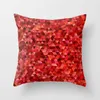 Coussin/décoratif créatif géométrie nordique rouge housse de coussin moderne décoratif étui canapé canapé siège jeter