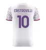 24 25 Fiorentina Soccer Jerseys J. Ikone 2024 2025 Castrovilli Erick Florence Jersey Acf Jovic A.