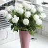 Decorative Flowers 10Pcs Artificial Moisturizing Rose Bud Real Touch Fake Wedding Decor Bridal Bouquet Home Party Table Floral