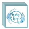 Party Decoration Baby Boy Shower Disposable Paper Plates Cups Napkins Gender Reveal Tableware It's A Birthday Supplies