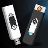 New Electric Lighter USB Smoking Accessories Tools Multicolor Lighters Ultra-thin Rechargeable Portable Windproof Men Gift 7OW7