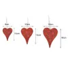 Other Home Decor Creative Heart Ornament Hollow Heart Shape Iron Romantic Hanging Crafts Wedding Props for Valentines Day Home Room Decor R230630