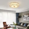 Luces de techo Lámpara cálida y romántica Hogar Dormitorio Estudio Simple Retro Creativo Cobre