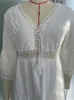 Tute da donna Pagliaccetti Pizzo bianco Beach Dres Estate Scollo a V Scava fuori Boho Aline Abito Moda Elegante Ricamo Mini abiti da vacanza Vestidos 230620