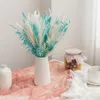 Gedroogde bloemen Natuurlijk boeket Babybreath Gras Palm Eucalyptus Bladeren Bloem Bruiloft Huwelijk Decoratie Accessoires