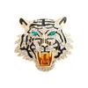 Exquisito Leopardo Tigre Broche Pin Búho Gallo Gato Astas Diseñador Hombres Mujeres Trajes Camisa Collar Clips Tortuga Araña Suéter Prendedores Ropa Accesorios Joyas Regalos