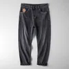 Men's Jeans Designer designer 2022 Spring and Autumn Wear Stretch Straight Leg Trousers Trend Harlan Pants Loose Plus Size Long NCNU J81F