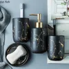 Toothbrush Nordic Matte Gold Ceramics Bathroom Accessories Set Soap Dispenser/toothbrush Holder/tumbler/soap Dish Luxurious Washing Set