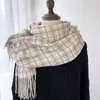 Cachecol Feminino Cachecol Inverno Clássico Quente Grande Cobertor Envoltório Xale Estilo Coreano Borlas Xales Bandana Pashmina Wraps