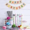 Party Decoration Diy Happy Birthday Banner Vintage Home Office Bunting Burlap inomhus utomhusdekor 13 Swallowtail Flags Lätt