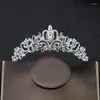 Saç Klipleri Lüks Gümüş Renk Düğün Takı Kristal Gelin Prenses Taçlar Ve Tiaras Kolye Küpe Setleri Kadın Aksesuarları