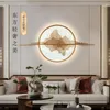 Vägglampa aosong modern bild fixtur ledde 3 färger kinesisk stil interiör landskap sconce lätt dekor för levande sovrum