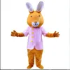 Nuovo personaggio per adulti Deluxe Bugs Bunny Rabbit Mascot Costume Halloween Christmas Dress Full Body Props Costume da mascotte