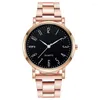 Wristwatches Quartz Movement Watch Men's Wristwatch Fashion Casual Analog Stainless Steel Strap Business