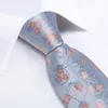 Noeuds papillon bleu clair rose Floral hommes 8 cm largeur affaires mariage fête cou cravate mouchoir boutons de manchette accessoires cadeau goutte