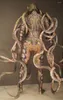 Stage Wear Halloween Party Terrible Octopus Monster Costumi Cosplay Donna Uomo Tentacolo Tuta Adulto Ruolo Ballerino Tuta