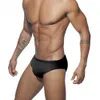 Men's Swimwear Sexy Mens Shining Nylon Quick Dry Swim Briefs Gay Low Waist Bathing Swimsuits Fashion Pad Push Beach Surfing Panties 230630