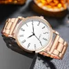 Wristwatches Quartz Movement Watch Men's Wristwatch Fashion Casual Analog Stainless Steel Strap Business